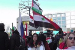 مظاهرة دعما للاسد والحكومة السورية في برلين