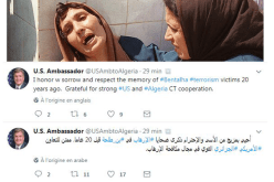 السفير الأمريكي بالجزائر يتذكر ضحايا بن طلحة