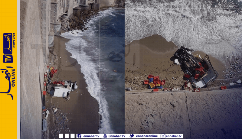 العاصمة: سقوط شاحنة في الواجهة البحرية لبولوغين