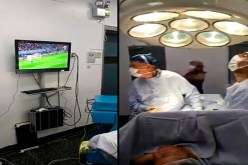 بالفيديو… مباراة كرة قدم تنسي طاقم طبي مريضا فوق طاولة العمليات