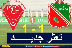 اتحاد بلعباس يواصل الغرق بتعثره أمام الحمراوة