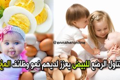 بيضة واحدة للرضع يوميا خلال 6 أشهر تنمّي قدرات المخ