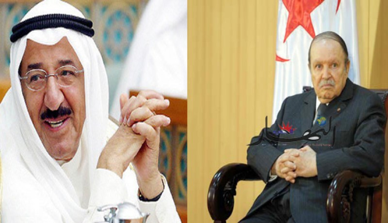 أمير الكويت يدعو الرئيس بوتفليقة لزيارة الكويت للإستفادة من خبرته في المرحلة المهمة
