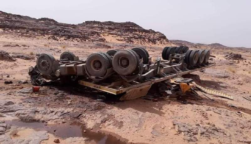 إيليزي : وفاة شخصين في إنحراف شاحنة مقطورة