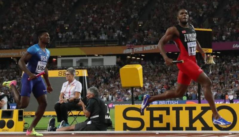 ترينيداد طوباغو تزيح أمريكا من عرش سباق 4 مرات 400 م