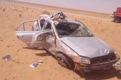 البيض: قتيل و3 جرحى  في إنقلاب سيارة بالبنود