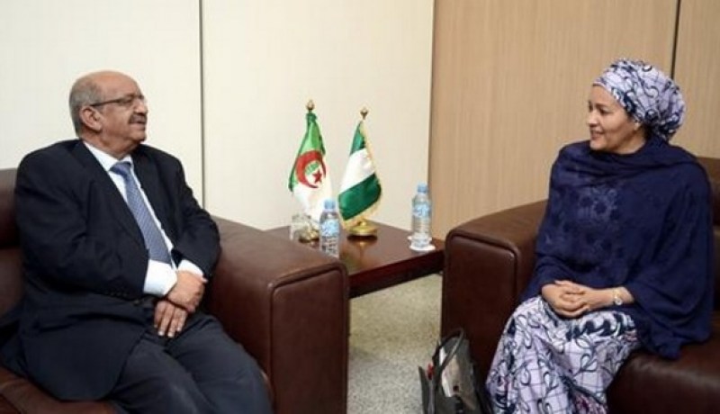 مساهل يستقبل المبعوثة الخاصة للرئيس النيجيري