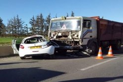 البويرة: 5 جرحى  في حادث مرور بالطريق السيار شرق غرب