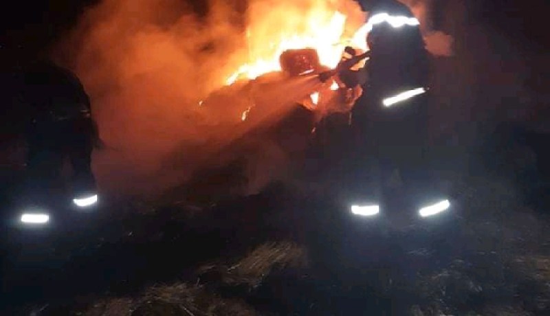 إندلاع حريق يأتي على  حزم من التبن بتاوقريت في الشلف