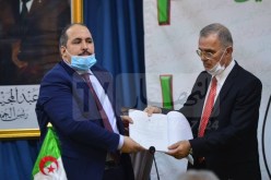 الأفلان.. بعجي يستقبل سفير فلسطين بالجزائر