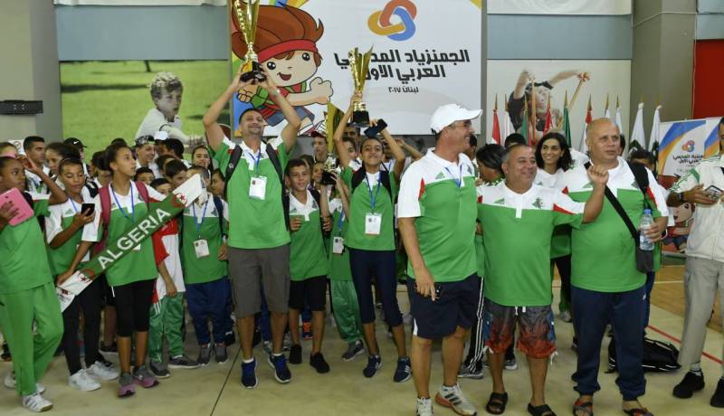الجزائر وصيفة في الجمنزياد المدرسي العربي الأول