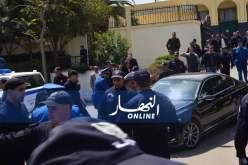 عبد الغني هامل يغادر محكمة تيبازة بعدما إستمع إليه قاضي التحقيق