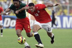لقطة من لقاء مصر- الكاميرون نهائي كأس إفريقيا 2008