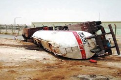 انقلاب ناقلة‮ ‬غاز‮ ‬يشلّ‮ ‬الطريق بين العلمة وسطيف