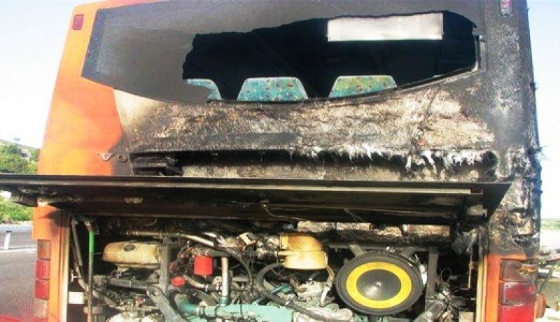 حريق يلتهم حافلة على متنها 53 مسافرا بتمنراست
