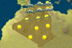 طقس غائم  و أمطار غزيرة تميز يومي السبت و الأحد