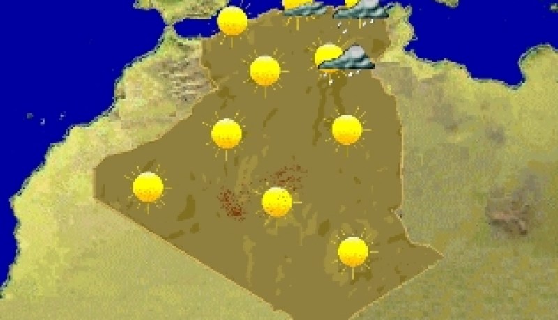 جو غائم و غير مستقر يميز ولايات وسط البلاد