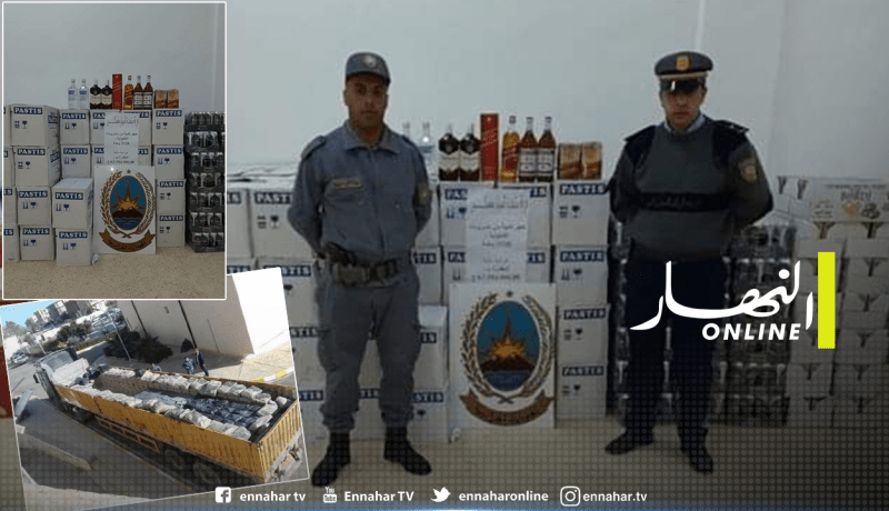 حجز أزيد من 3000 وحدة خمر مموهة داخل أكياس الإسمنت بوهران