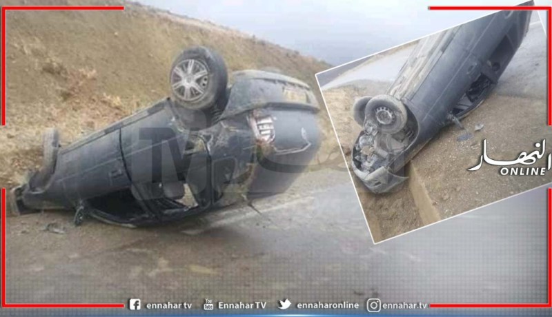 تيسمسيلت: 3 جرحى في إنقلاب سيارة