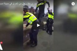 بالفيديو.. لاجئ سوري يغامر بحياته لإنقاذ هولندي من الغرق