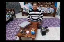 جزائري يحول جهاز استقبال الفضائيات إلى وسيلة لشحن بطاريات السيارات