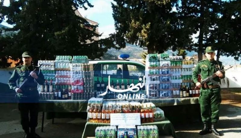توقيف شخص وحجز أزيد من 1000 قارورة خمر بقالمة
