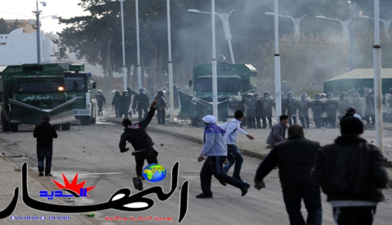 مواجهات بين شباب وقوات الدرك في الشراڤة بعد مقتل الشاب نورالدين