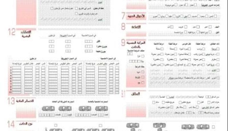 النهار  تنشر تفاصيل مشروع البطاقية الجديدة لحوادث المرور
