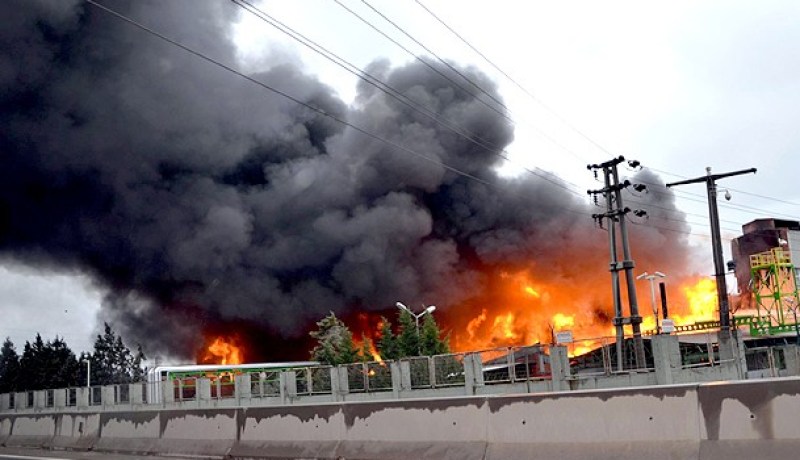 حريق ضخم في مصنع للكيماويات غرب تركيا