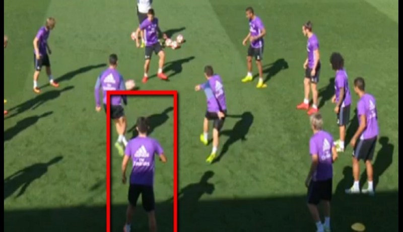 بالفيديو .. نجل زيدان يحرج رونالدو في تدريبات ريال مدريد