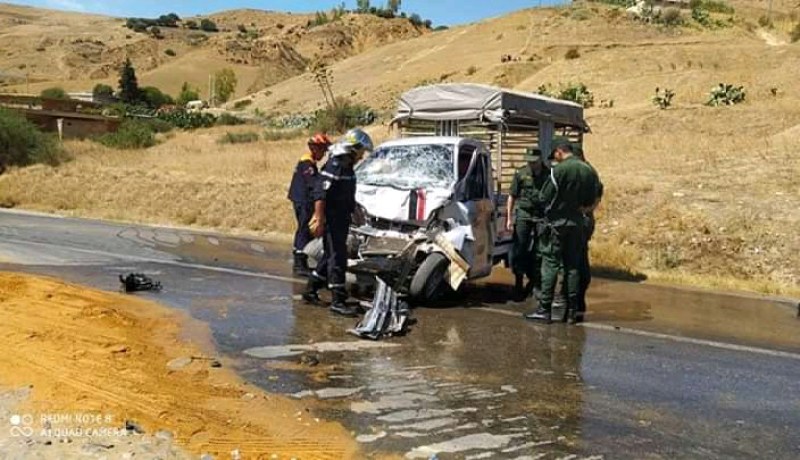 الشلف: جريحان في إصطدام بين شاحنتين بأولاد فارس