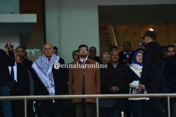بالصور.. زرواطي وكعوان وسفير فلسطين حاضرون بملعب 05 جويلية