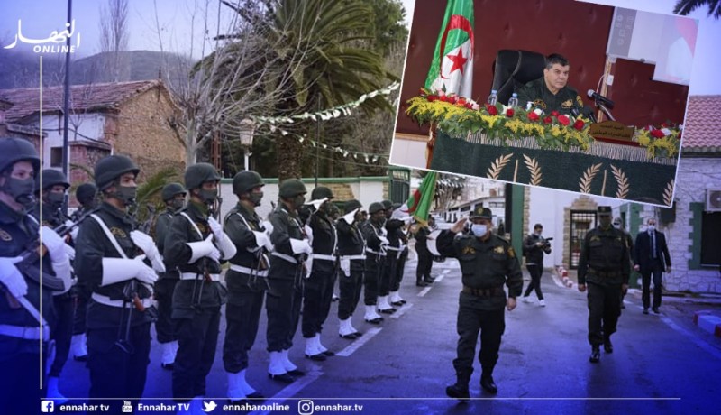 العميد قواسمية في زيارة عمل وتفتيش إلى مدرسة ضباط الصف للدرك الوطني بمليانة