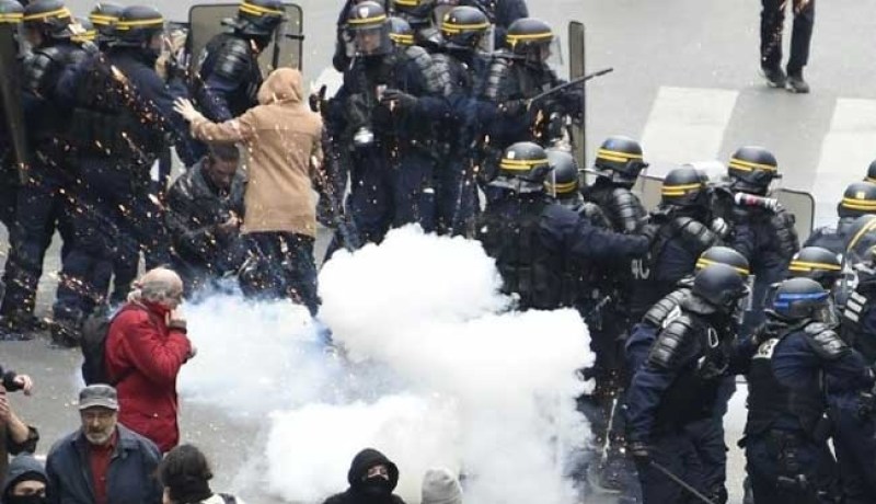 اعتقال 124 مدنييا وإصابة 24 شرطيًا خلال تظاهرات في فرنسا