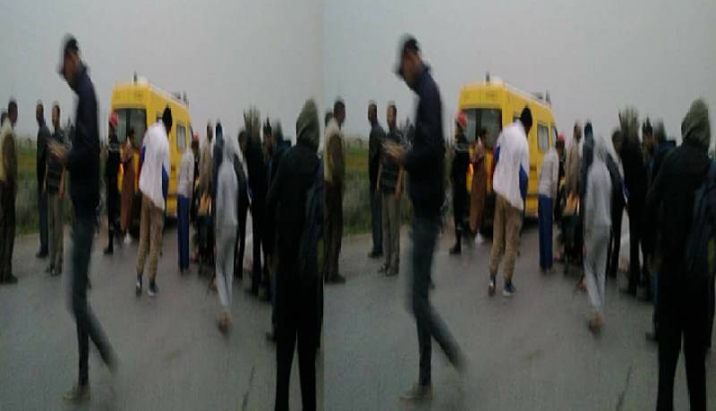 حافلة نقل المسافرين تدهس إمرأة وطفليها في معسكر واحتجاجات في المنطقة