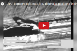 بالفيديو.. لحظة قصف مقاتلات بريطانية مواقع داعش في العراق
