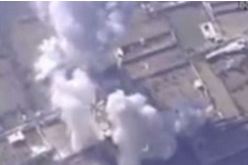 بالفيديو لحظة استهداف زهران علوش بالطيران الحربي السوري