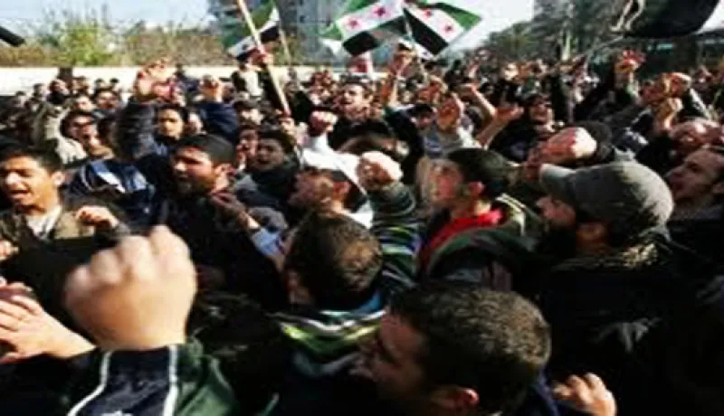حوالي 2000 شخص يتظاهرون في الدوحة ضد النظام السوري