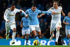 مانشستر سيتي يتخطى سوانزي بهدف تيفيز