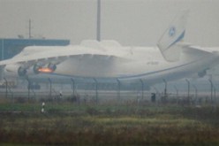 اندلاع النيران في أكبر طائرة نقل في العالم بمطار ليبزغ الألماني