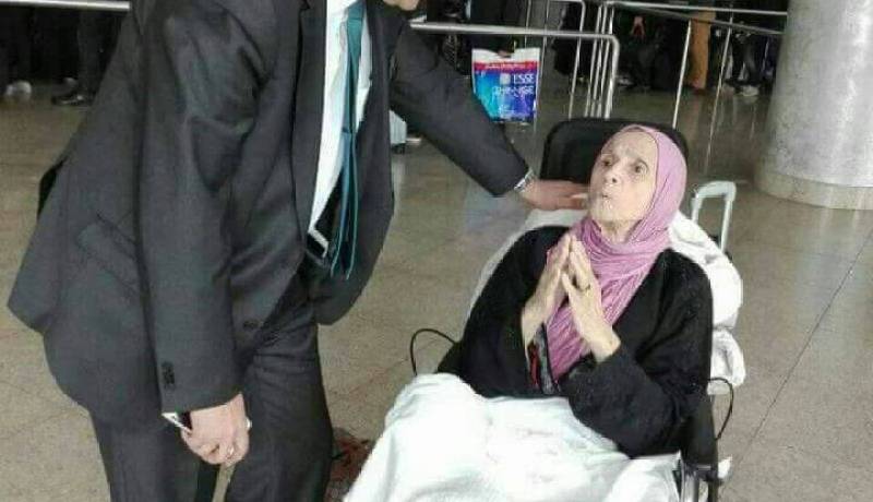 الفنانة شافية بودراع تعود للوطن بعد فترة نقاهة  