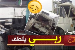 البويرة: 4 جرحى في إصطدام 4 شاحنات بالطريق السيّار شرق غرب