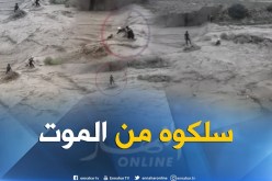 بالفيديو.. الحماية المدنية تنقذ شابا جرفته سيول الوادي بباتنة