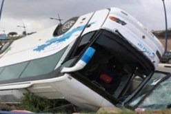 إصابة 14 شخصا في انقلاب حافلة لنقل المسافرين بالغمري  في معسكر
