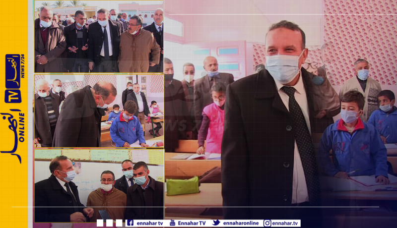 والي غرداية يعاين مدارس وقاعات العلاج بالولاية