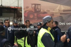 بالفيديو.. الأمن يوقف مُدرب حراس “السياسي” وعرامة يتدخل..