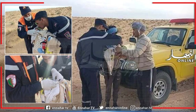 الوادي .. أعوان الحماية ينجحون في عملية توليد في عمق الصحراء