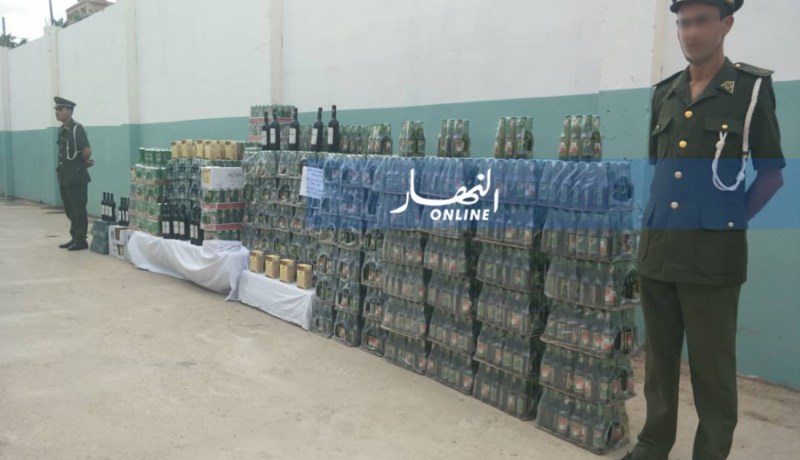 مصالح الدرك يحجز 1100 قارورة خمر ببومرداس