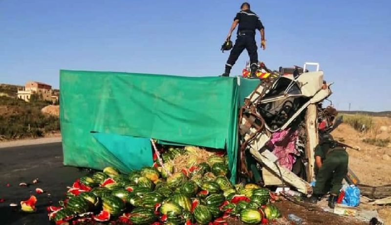 تيارت .. قتيل وجريحين إثر اصطدام شاحنتين