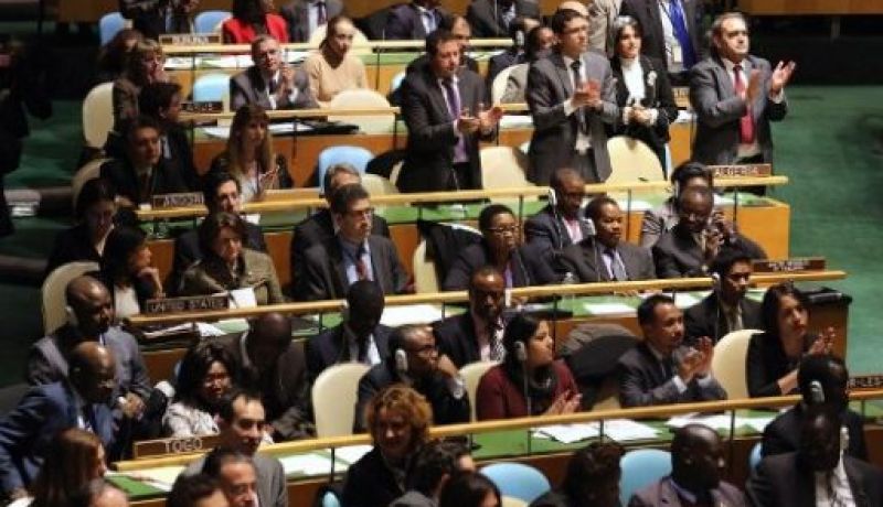 فلسطين دولة مراقبة غير عضو في الأمم المتحدة بأغلبية 138 صوتا